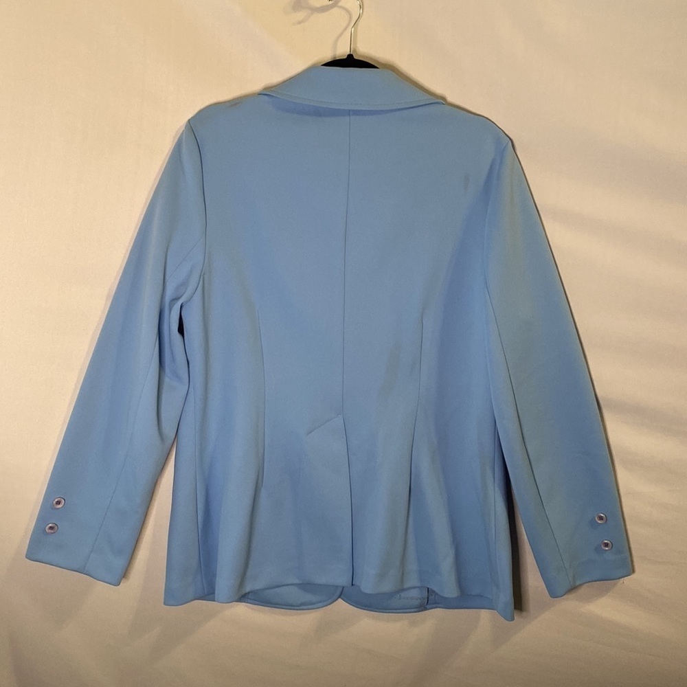 Vintage 1970s Sears Baby Blue Blazer Suit Jacket - Picture 6 of 7